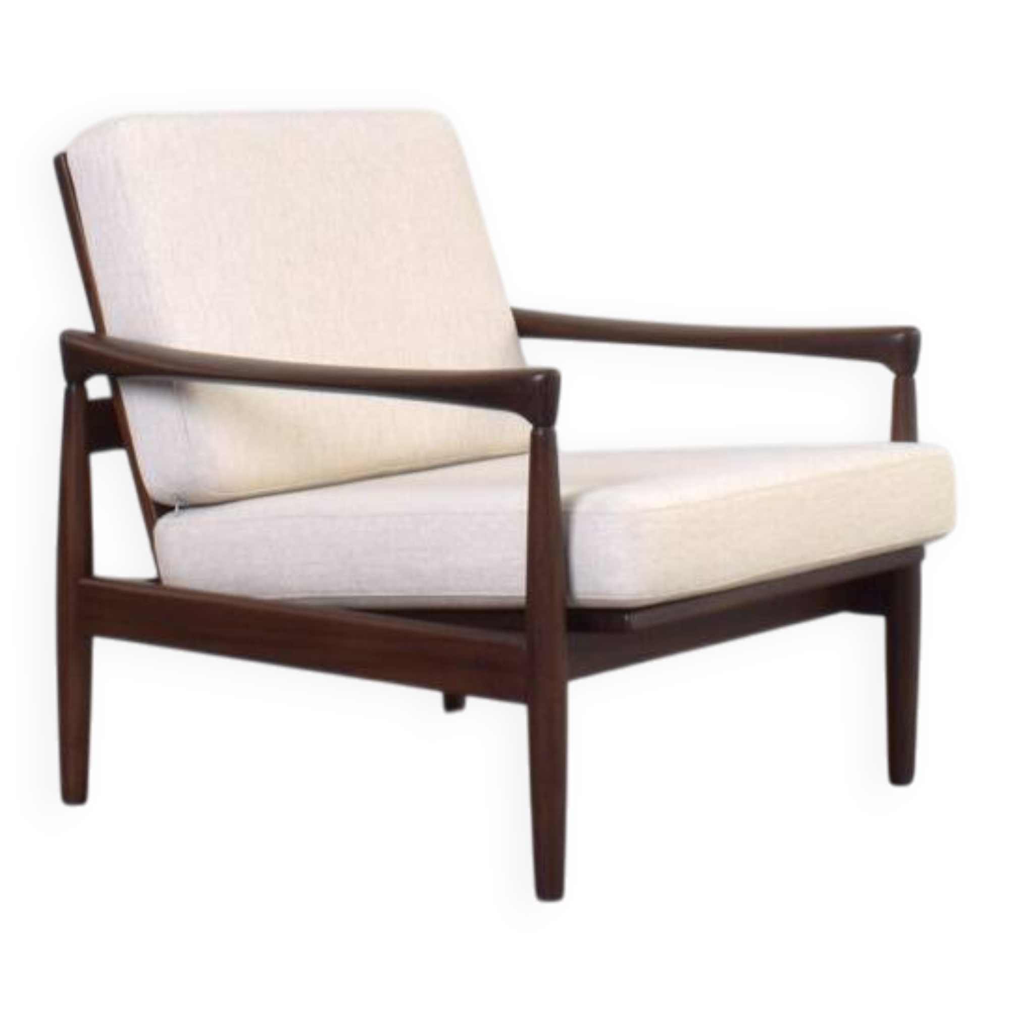 Fauteuil lounge Kolding en teck, style Mid-Century, conçu par Erik Wørts pour IKEA, années 1960