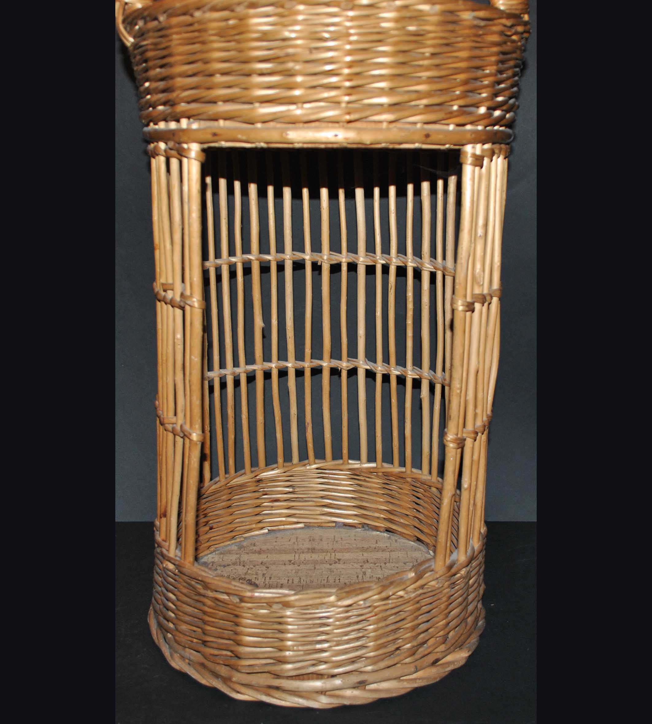 Panier bar vintage en osier