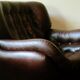 Leather pod club chair Brazilian influence, 1960s