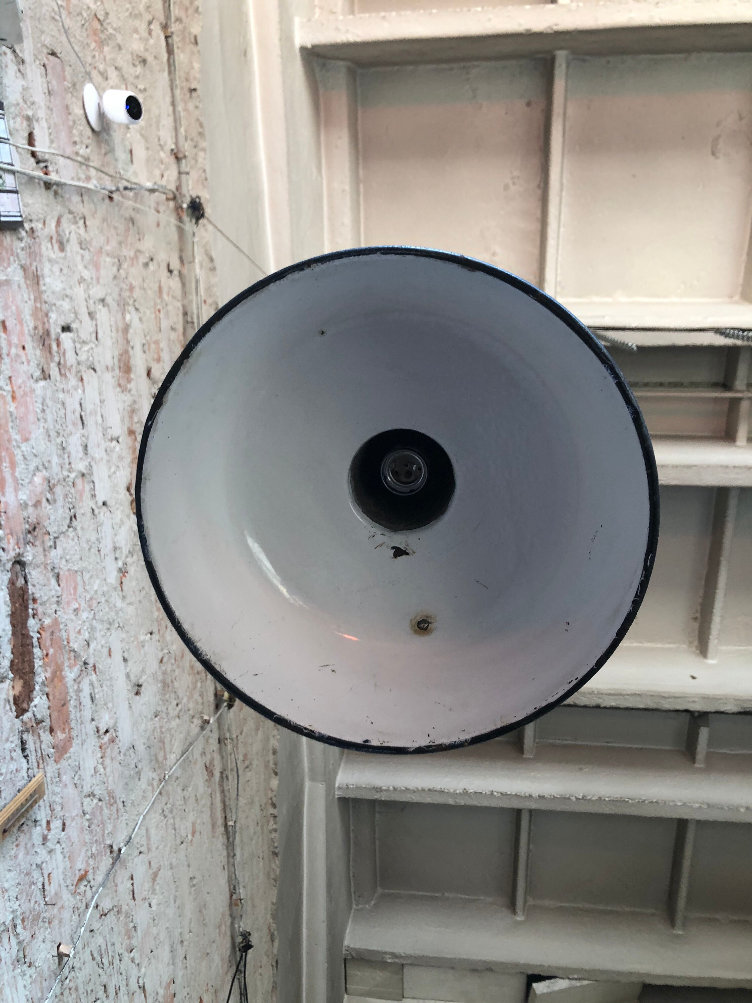 Vintage industrial factory ceiling lamp from Wikasy A23, 1960s