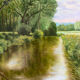 Summer landscape, oil on canvas signed André Lagarde 2005
