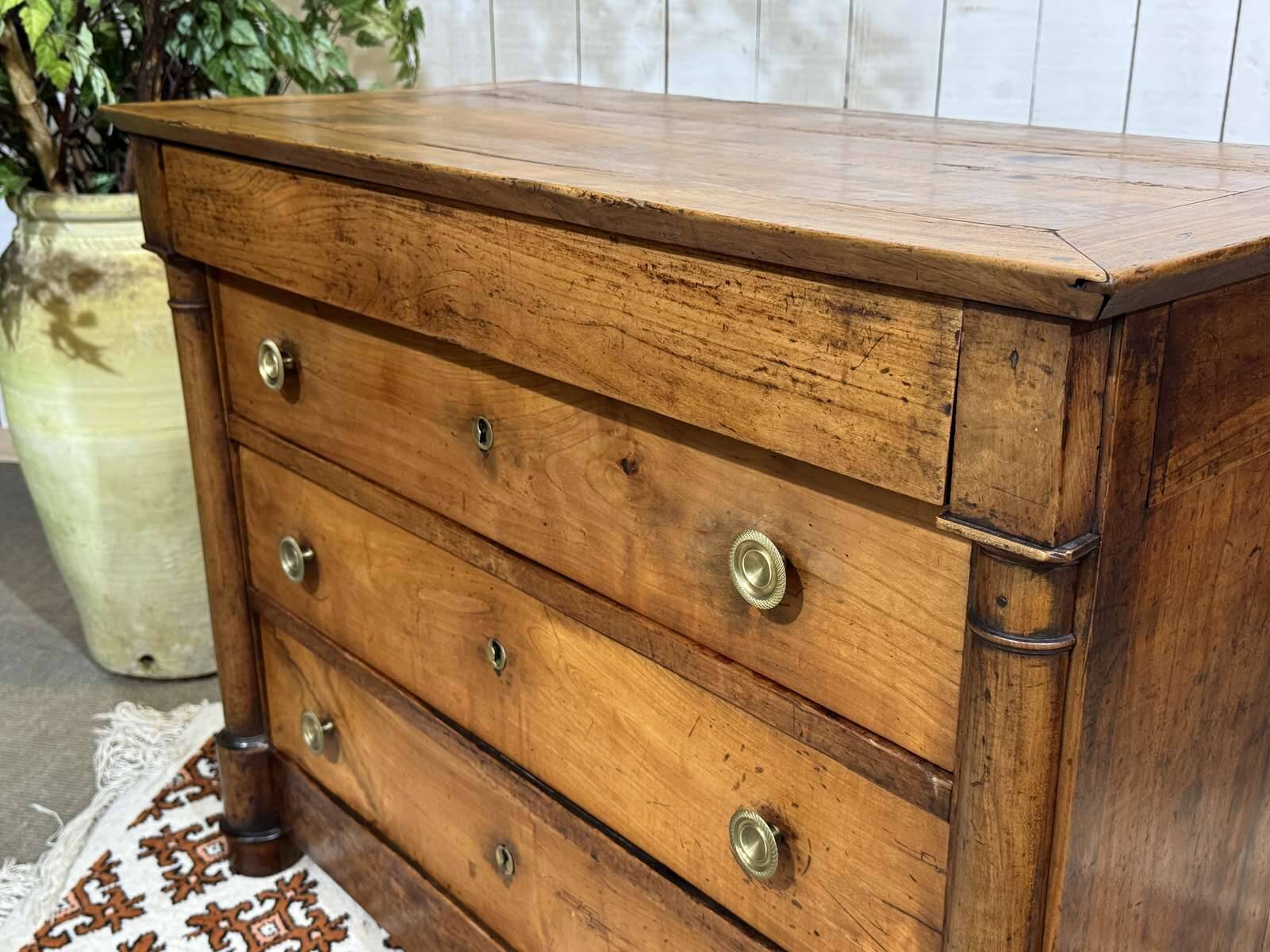 Commode Empire 19ème en merisier