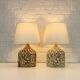 Pair of large Soholm ceramic lamps by Haico Nitzsche, Denmark