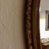 Miroir Art déco ovale 71x44cm