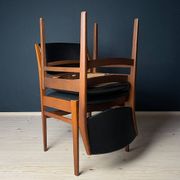 Mid-century dining chair set, Italy, 1970s