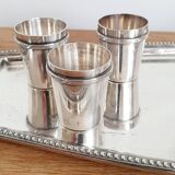 Silver and crystal liquor service