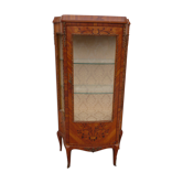 Style Louis XV curved showcase in marquetry