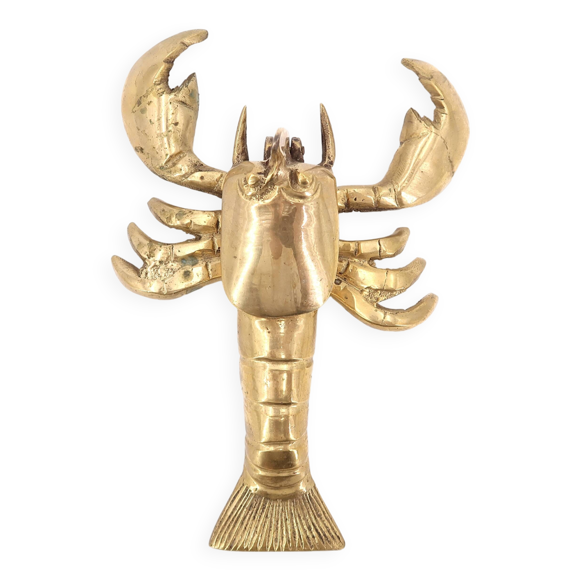 Brass lobster shaped ashtray, 1970s.
