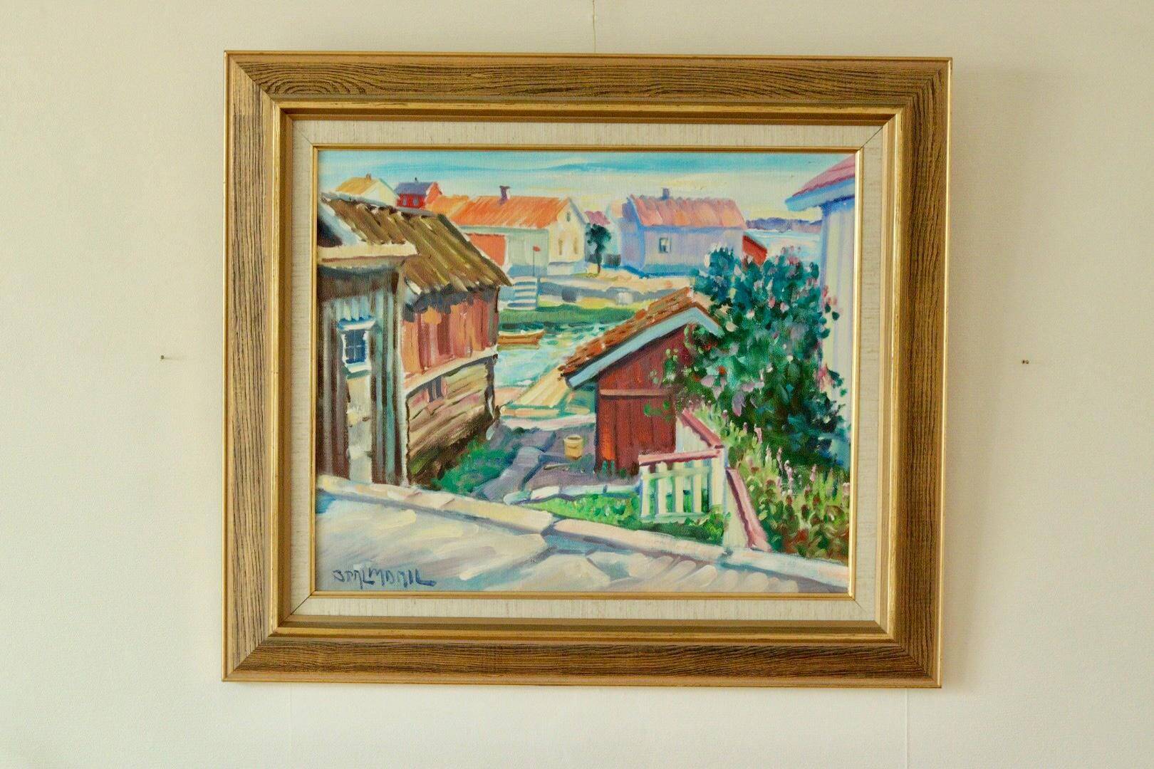 « Scène de village » de Bruno Palmdahl
