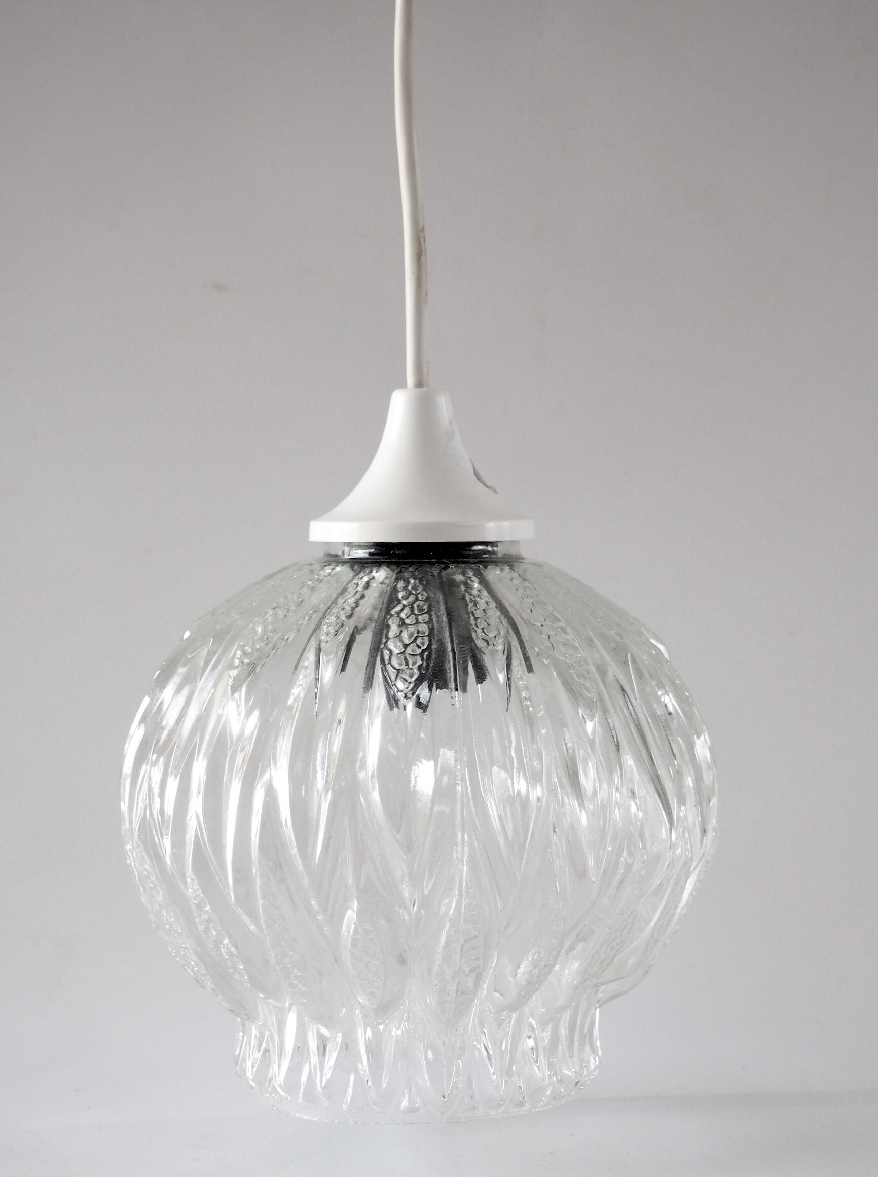 Vintage glass pendant lamp