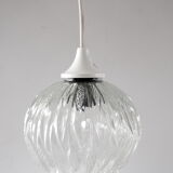 Vintage glass pendant lamp