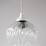 Vintage glass pendant lamp