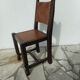 Série de 4 chaises bois et cuir
