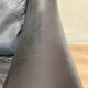 Scandinavian design armchair Aage Christiansen black leather 1950.