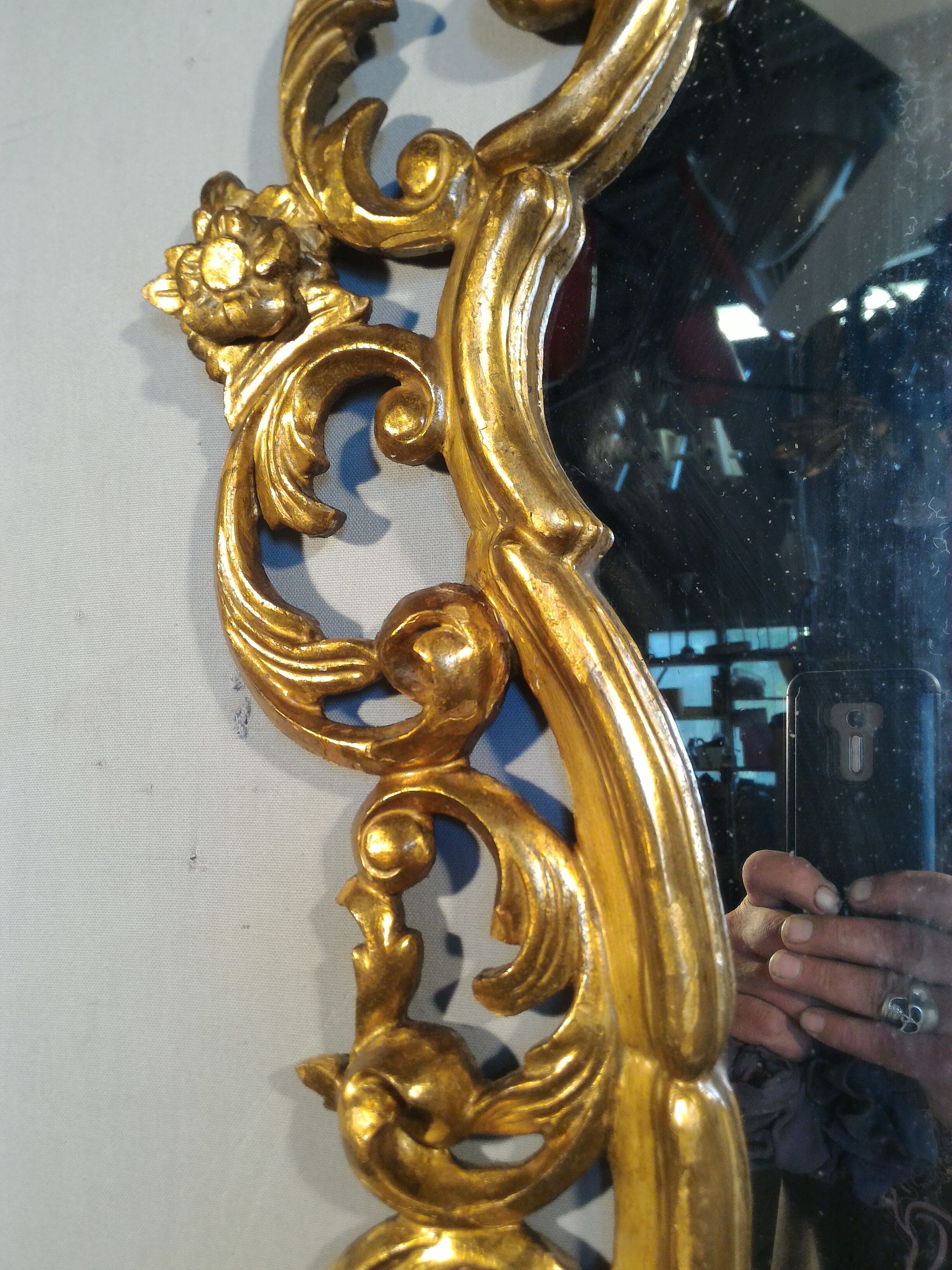 Baroque mirror to 1970's