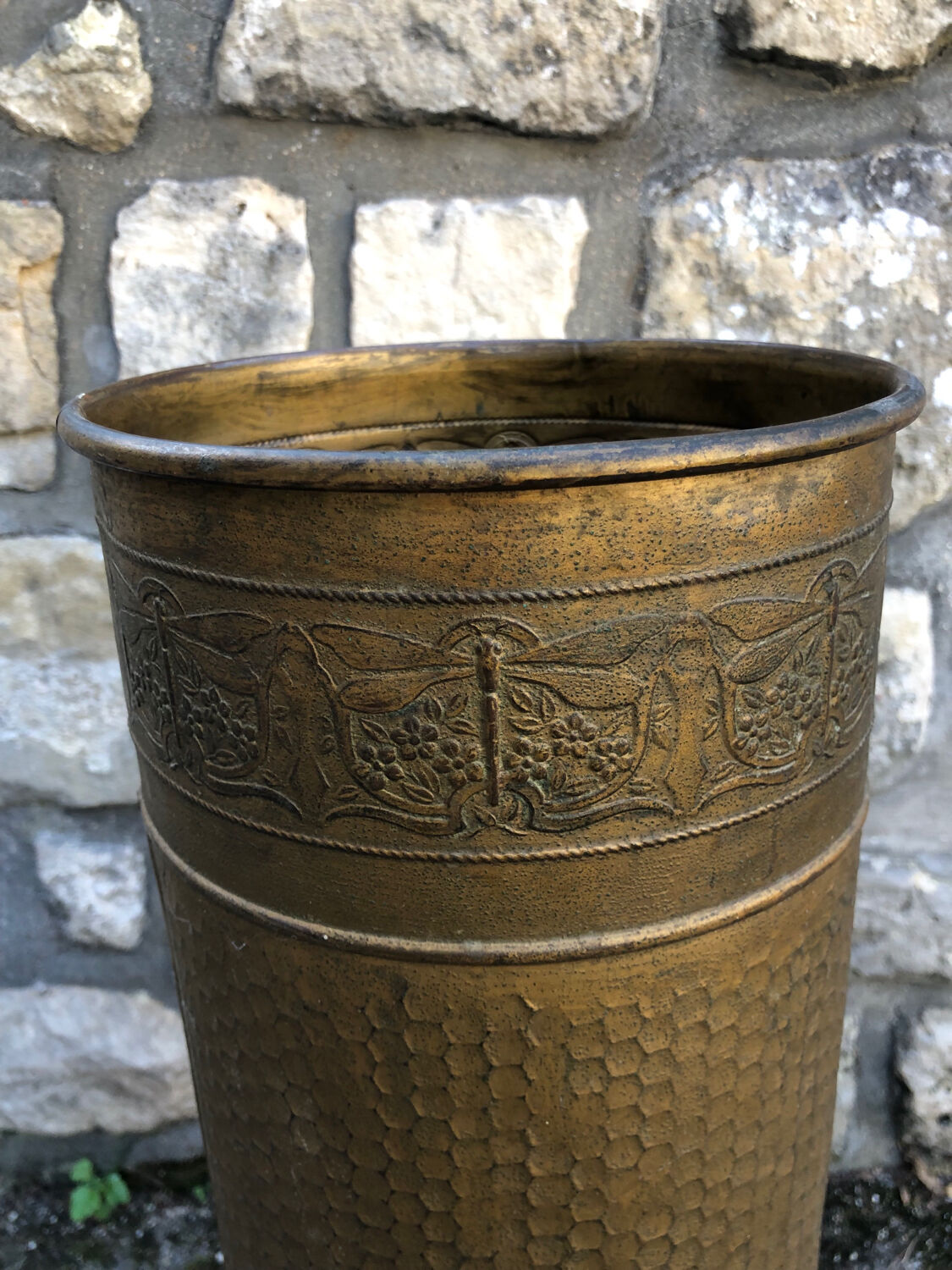 Copper umbrella stand