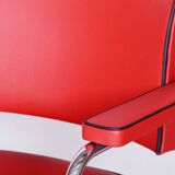 Restored Bauhaus Armchair, Mauser, G. Rohde, Chrome, Leather, Germany, 1930s