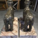 Pair of poodle bookends
