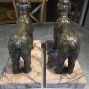 Pair of poodle bookends