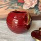 Saint Clément Art Deco Burgundy and Gold Sugar Bowl