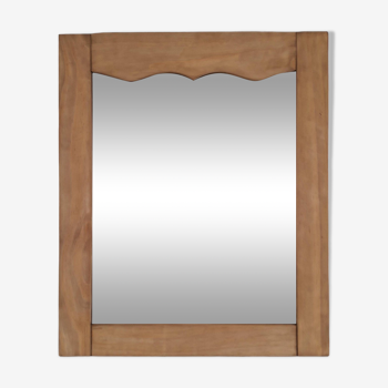 Solid wood mirror