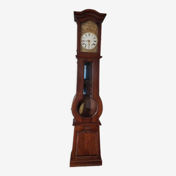 Oak violin shaped clock