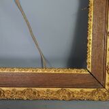 Old frame gilded stucco wood 65,5x55,5 cm, foliage 51x41 cm SB