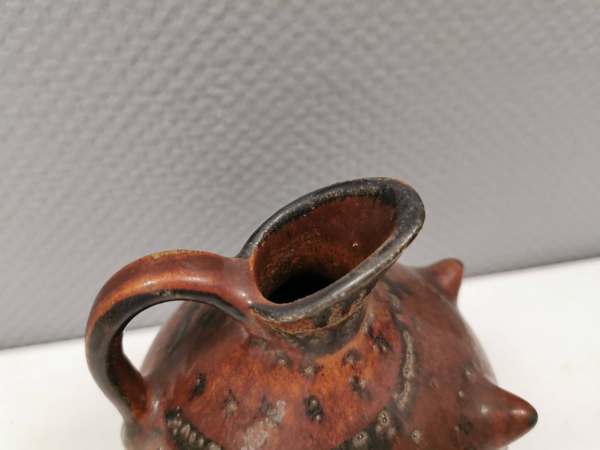 Large and absolutely fantastic ceramic jug/vase, Denmark 1970s