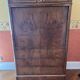 Antique secretary in flamed walnut, Louis-Philippe period.
