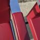 Set 4 - red chrome Brno armchair flat bar- Ludwig Mies vd Rohe bauhaus