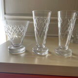 Argental Saint Louis crystal glasses