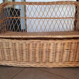 Rattan bench