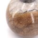 Marble ball lamp, beige lampshade, 1960s