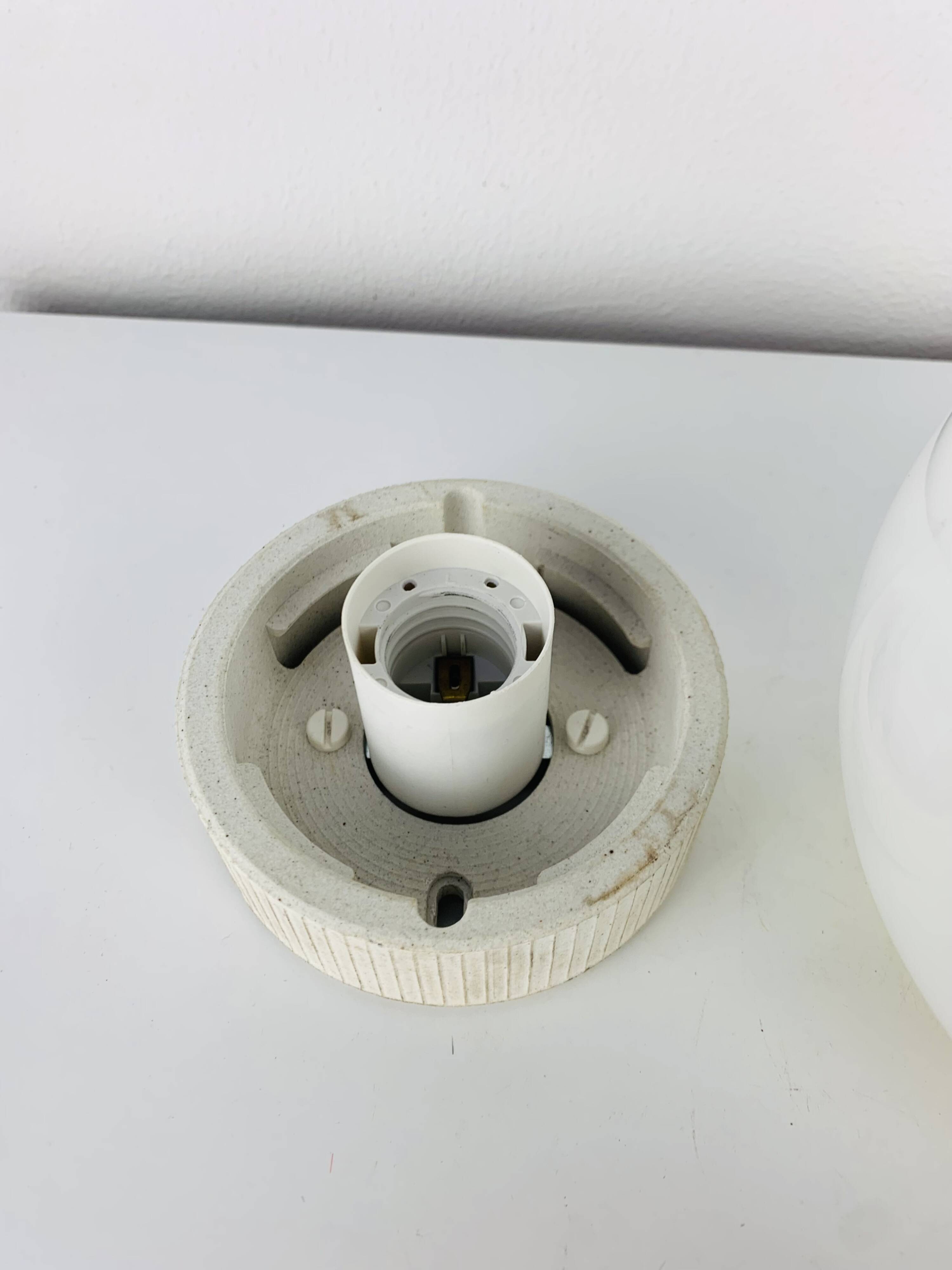 Vintage opaline ball wall light