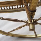 Oval brass serving table