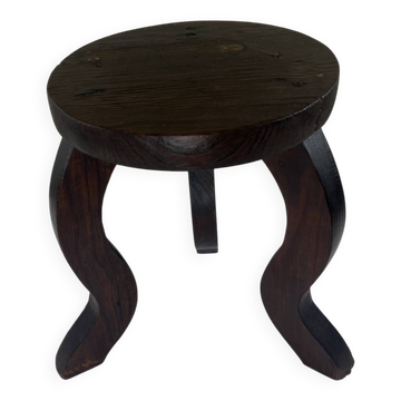 Tabouret tripode ethnique 