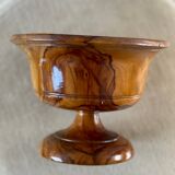 Empty pocket in olive wood