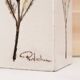 White ceramic herbarium vase by Raymonde Leduc, Vallauris, 1960s
