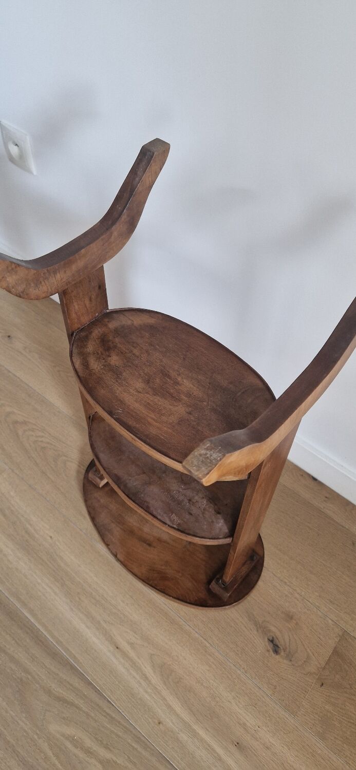 Antique walnut pedestal table furniture