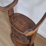 Antique walnut pedestal table furniture