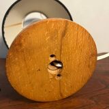 Small wooden table lamp from the 60s