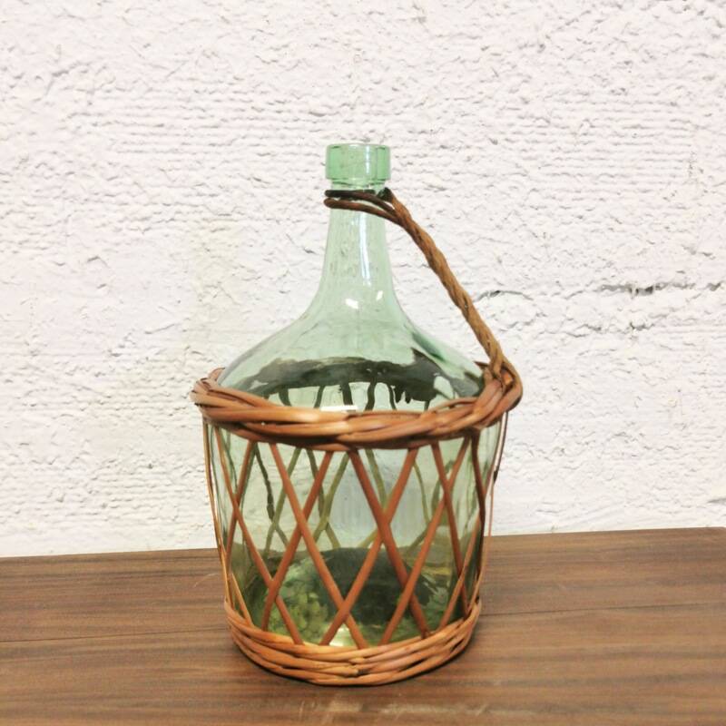Demijohn wicker basket