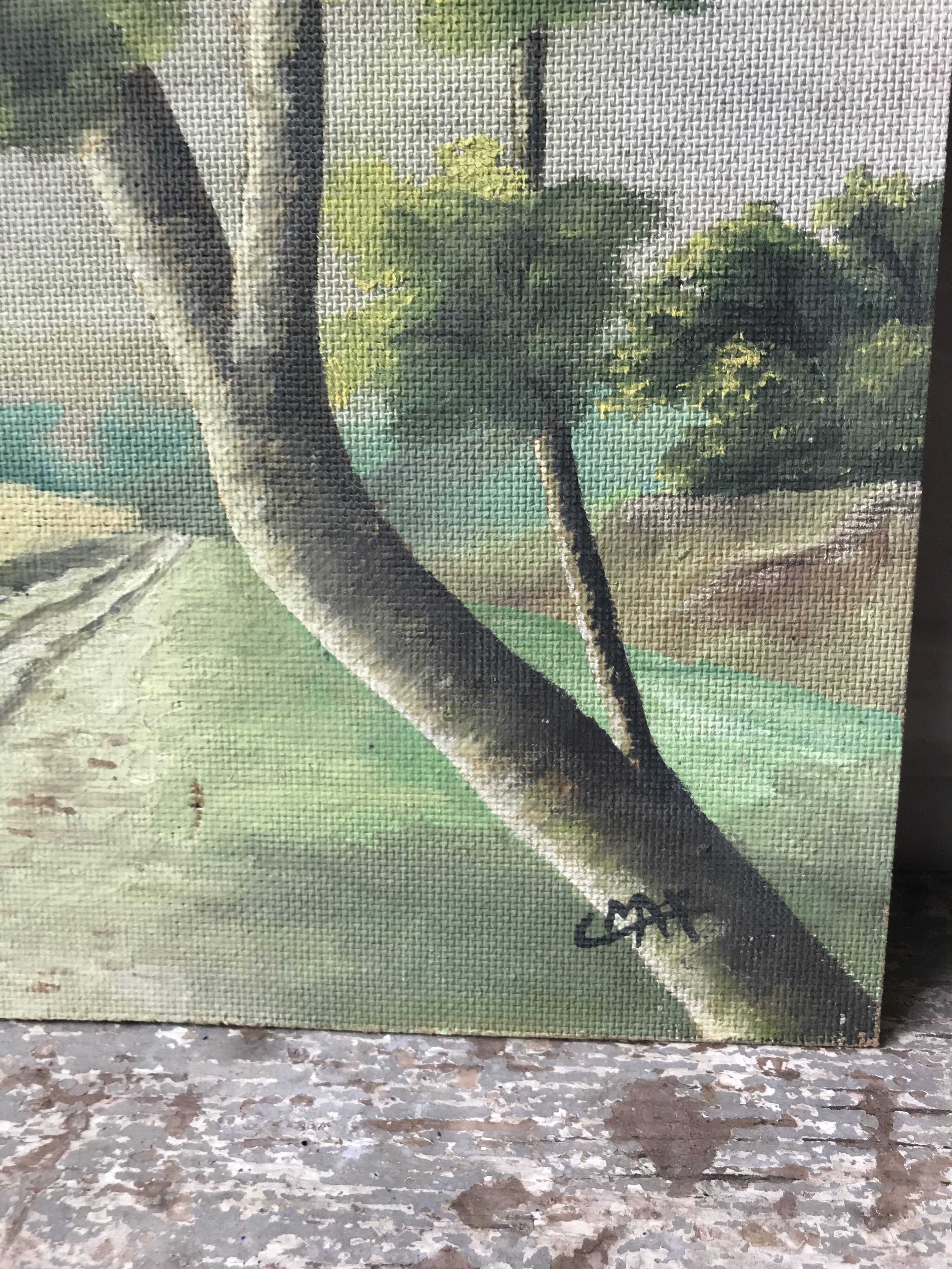 Landscape oil painting