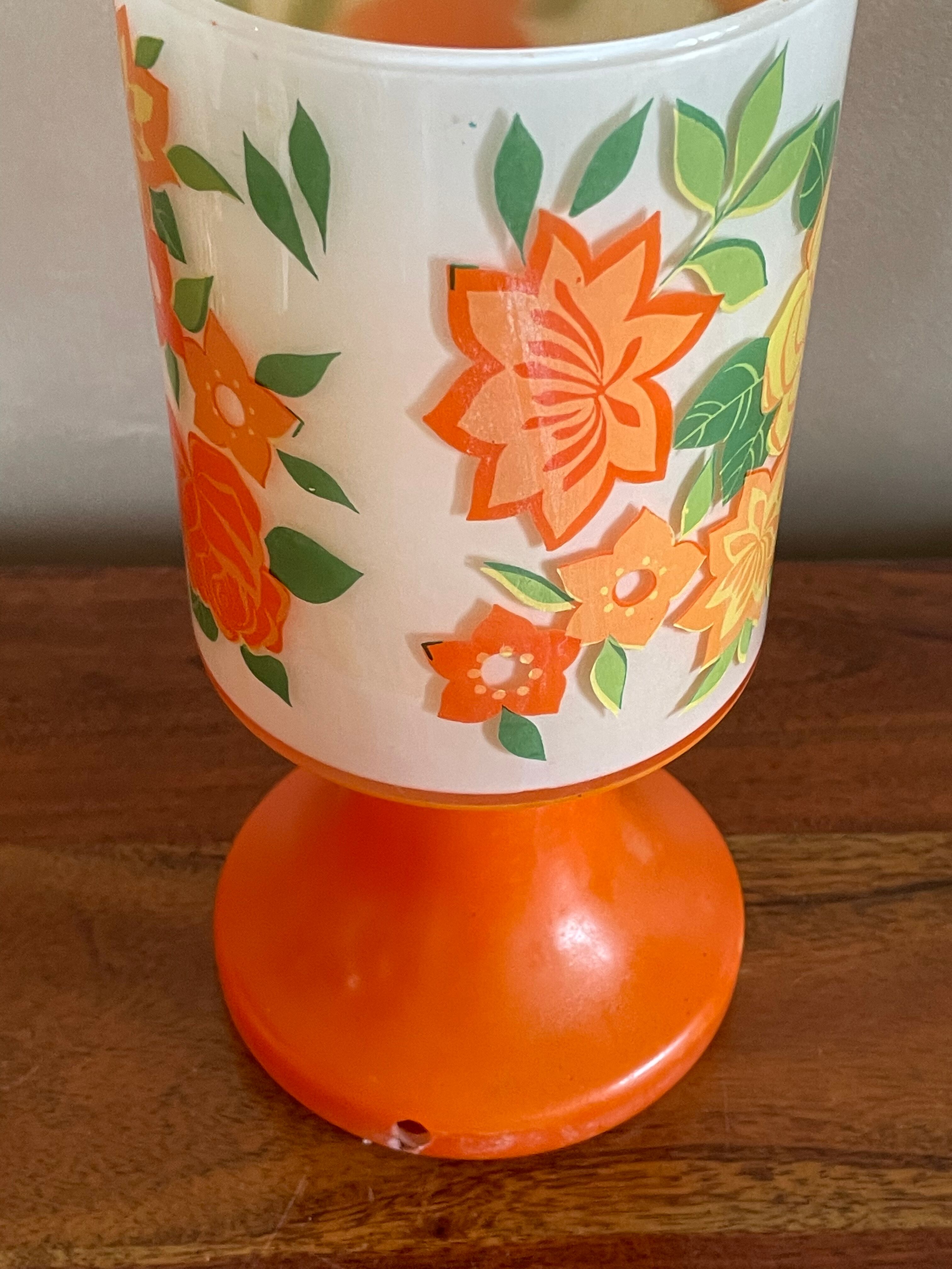 Flower glass lamp foot