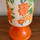 Flower glass lamp foot