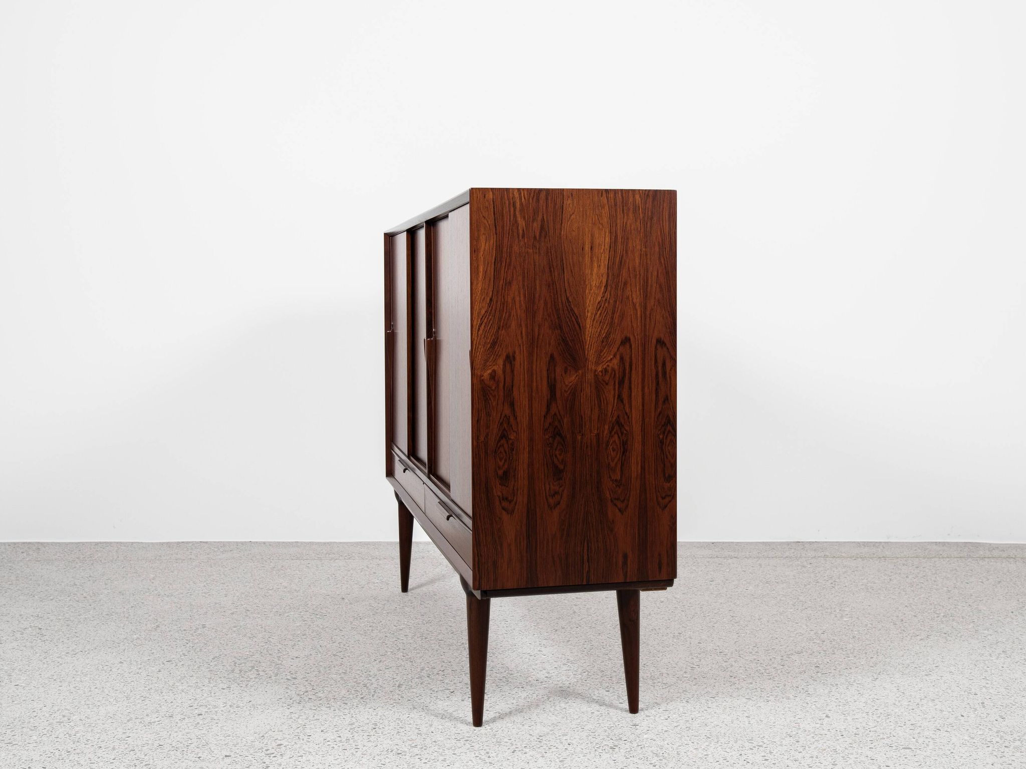 Midcentury Danish highboard Model 13 in rosewood by Omann Jun 1960s
