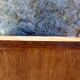 Rattan cabinet with integrated illuminating secretary vintage 1960