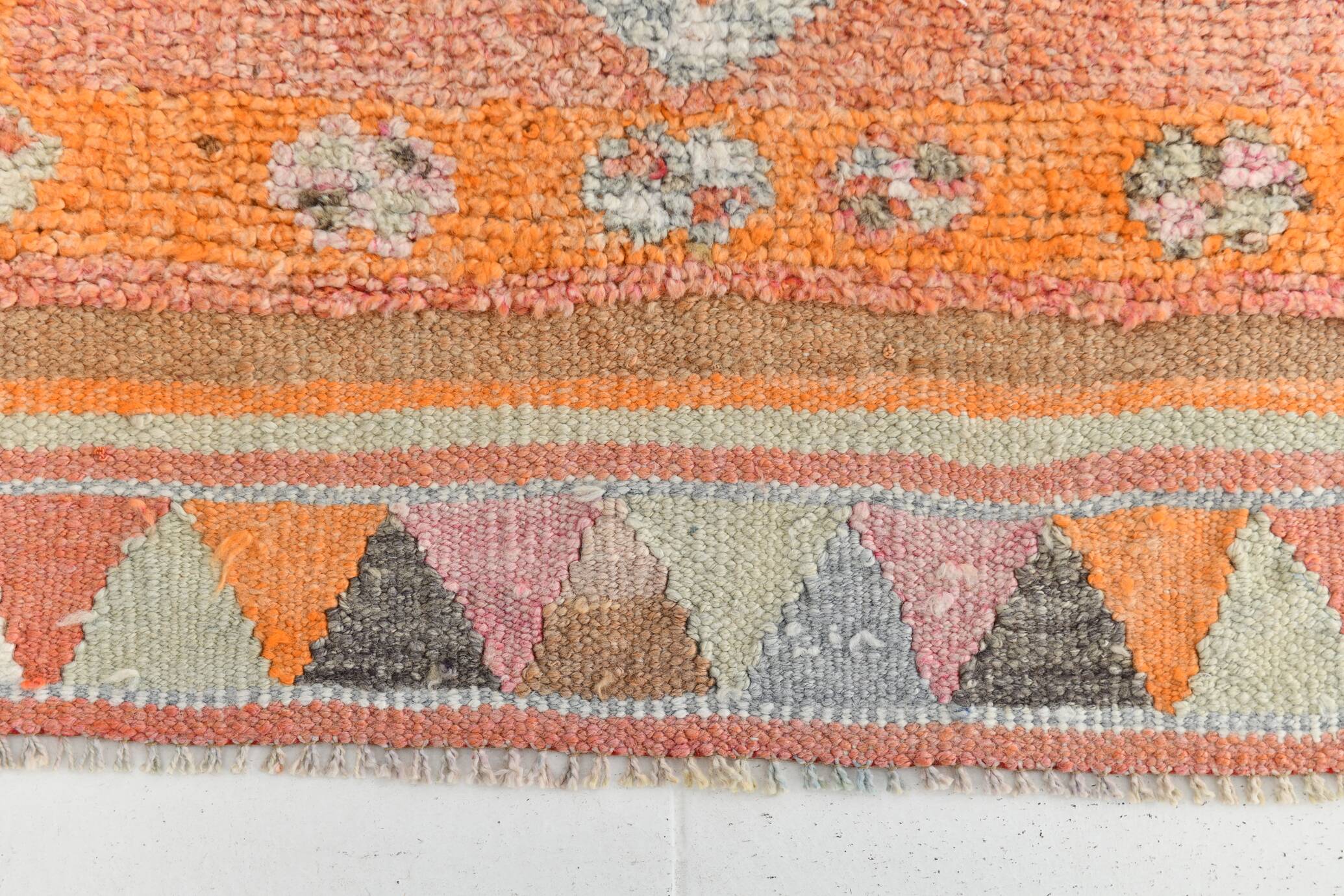 3x11 Pale Orange Turkish Vintage Runner, 86x327