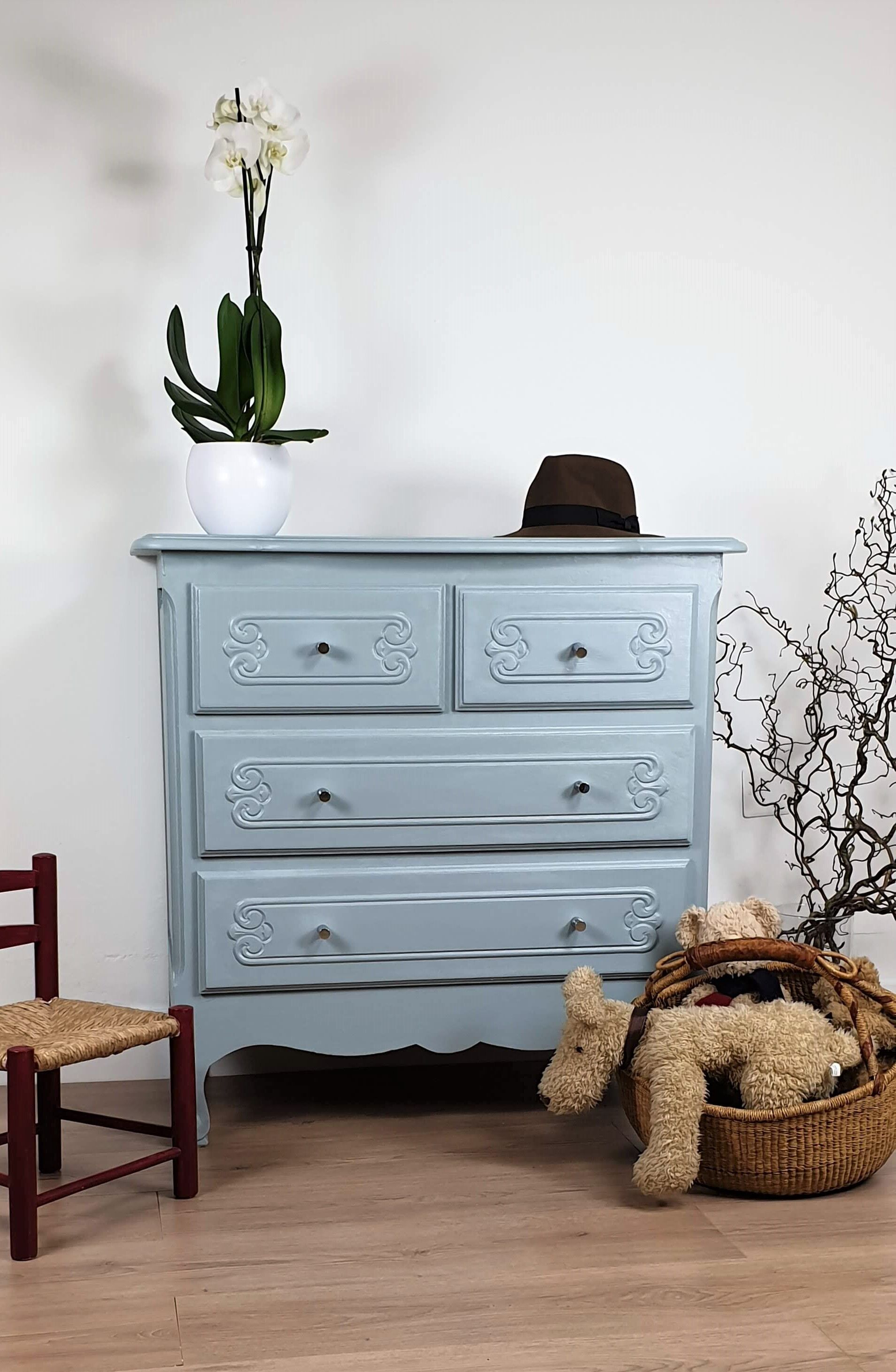 Commode bleue provence