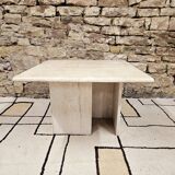 Travertine coffee table 1980